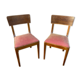 pair of Modernist Chairs BAUHAUS vintage cocktail 1950 GERMANY