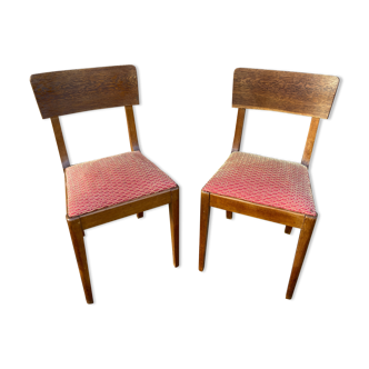 pair of Modernist Chairs BAUHAUS vintage cocktail 1950 GERMANY