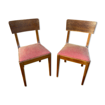 pair of Modernist Chairs BAUHAUS vintage cocktail 1950 GERMANY