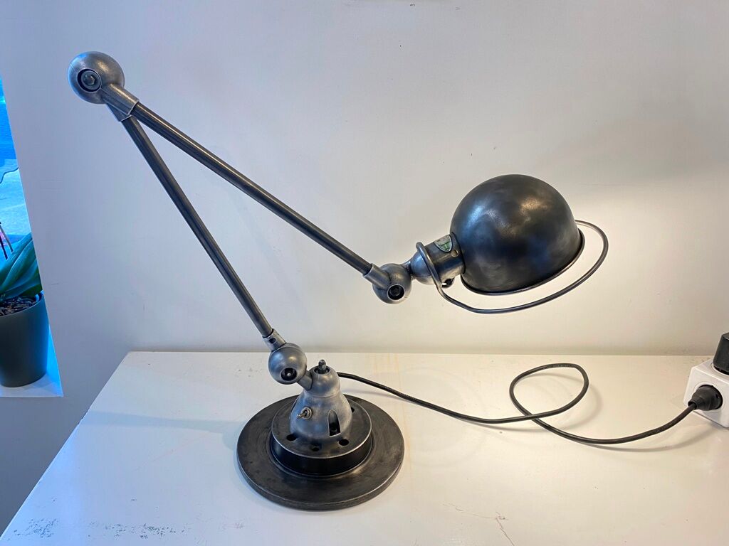 Jieldé desk lamp 2 arms 40cm industrial graphite Jean Louis Domecq