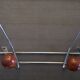 Coat rack/wall hook chrome and wood - 1960s/1970s
