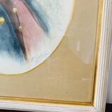 Orientalist painting portrait of a child signed Gatineau