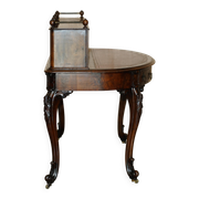 Bureau Demi-Lune en Cuir de Patrick Beakey Dublin circa 1850