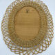 Rattan mirror