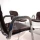 Set of four Cidue leather chrome cantilever chairs by Willy Rizzo, 1970