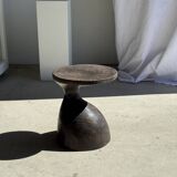 Sexy Neck - Solid wood (monoxyle) brown side table