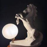 White horse lamp from the 1970s.