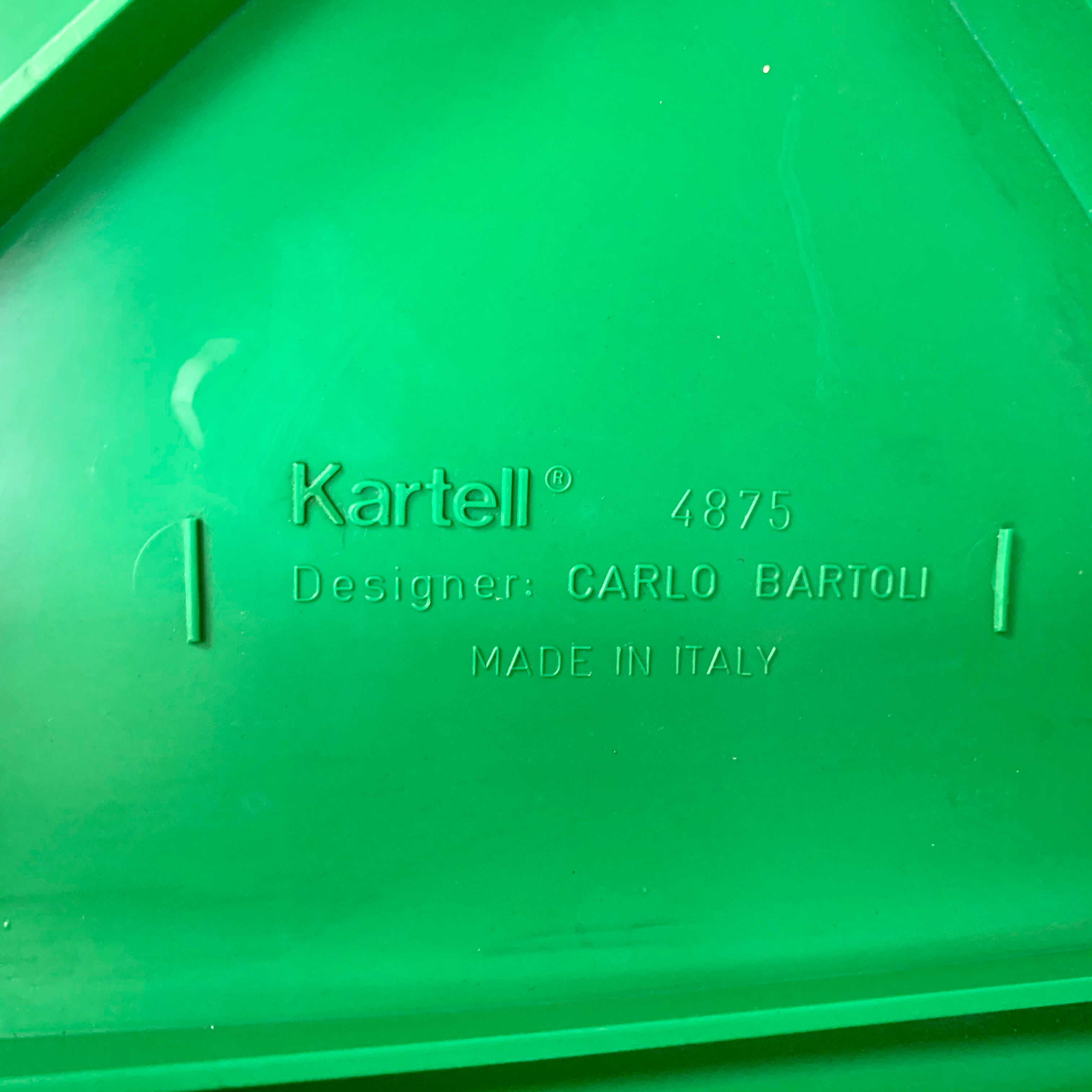 Pair of chairs Model 4875 by Carlo Bartoli for Kartell