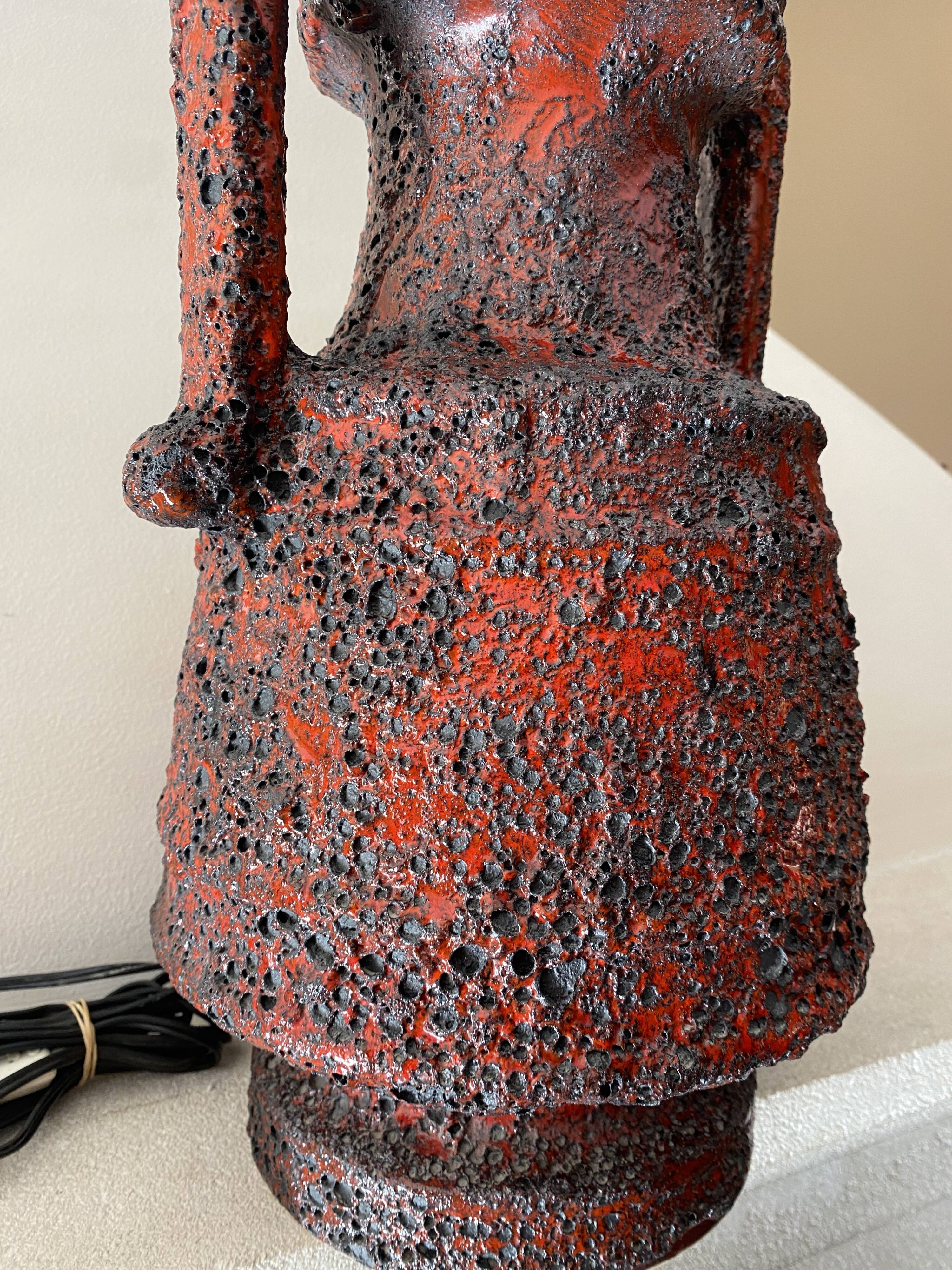 Large designer lamp base West Germany