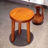 2 vintage tripod stools