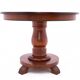 Antique round-top table from Northern Europe, around 1900. After renovation.