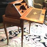 Louis XV style cherry wood capuchin desk with system