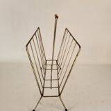Gilded metal magazine rack 50/60s