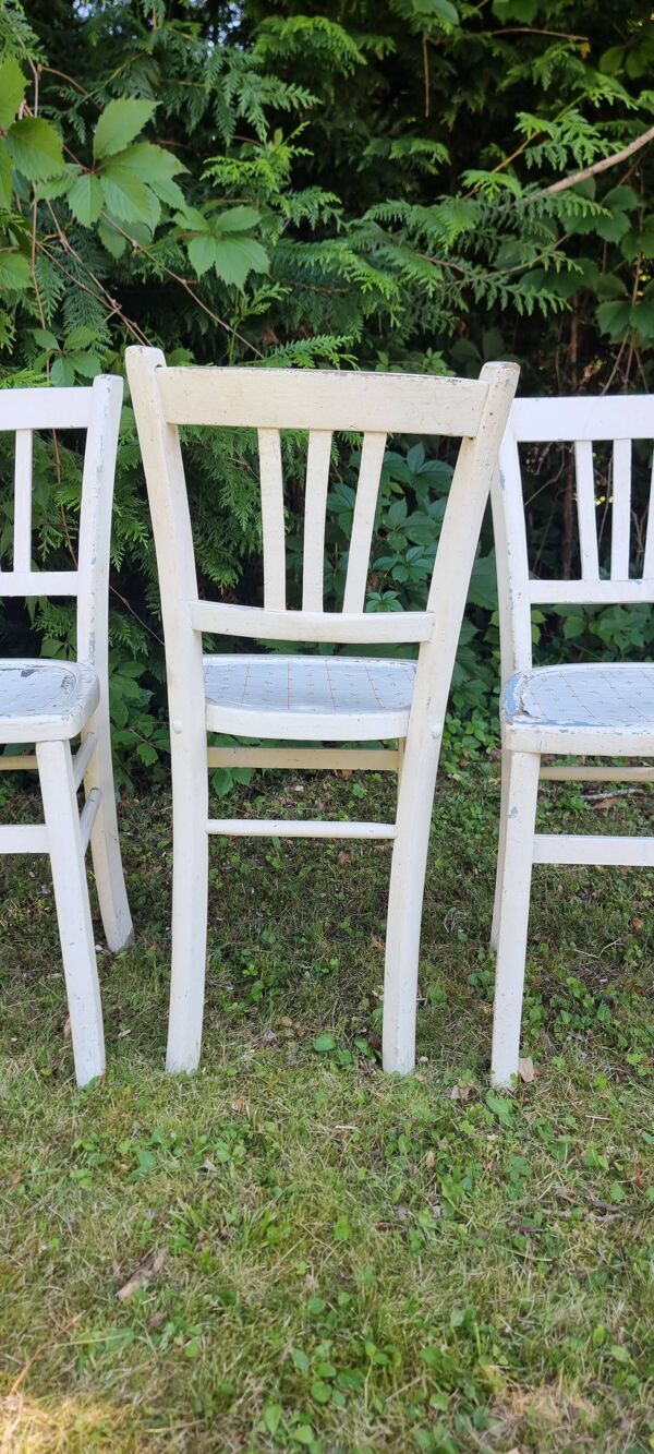 4 Chaises bistrot Brasserie bentwood bistrot chair shabby chic baumann bois