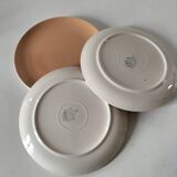 Set of three dessert plates Villeroy & Boch Mettlach powder pink