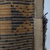 Large Scandinavian brown wool rya rug | Sweden | 1960s