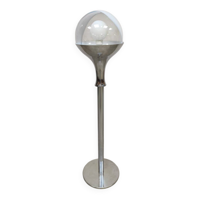 Lampadaire globe en verre de Murano design italien vintage Targetti 1960