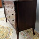 Empire style chest of drawers with gooseneck