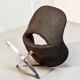 Rohé Chocolate Brown Leatherette Vintage Design Lounge Chair, 1960s