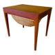 Vintage Danish teak sewing table by Severin Hansen for Haslev Furniture 1960