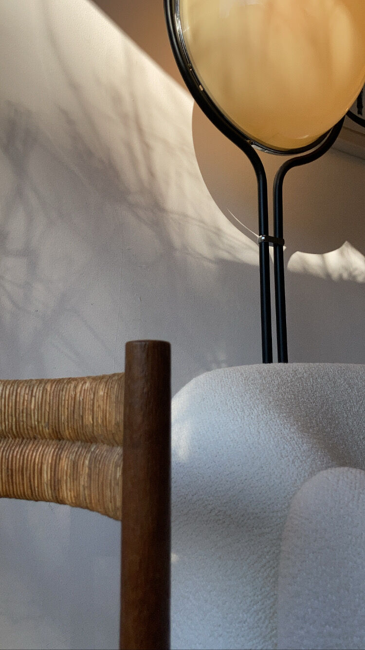 Pair chair child straw design 1950/1960