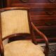 Pair of mahogany armchairs XIX Restoration