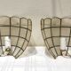 Paire d'appliques nacre coquillage
