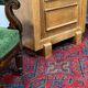 art deco showcase of small size, in oak veneer around 1930/40