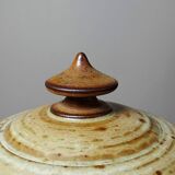 Glazed stoneware pot, Prudhomme La Borne vintage 60s-70s