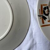 Set de 4 assiettes Badonviller, modèle Kioto