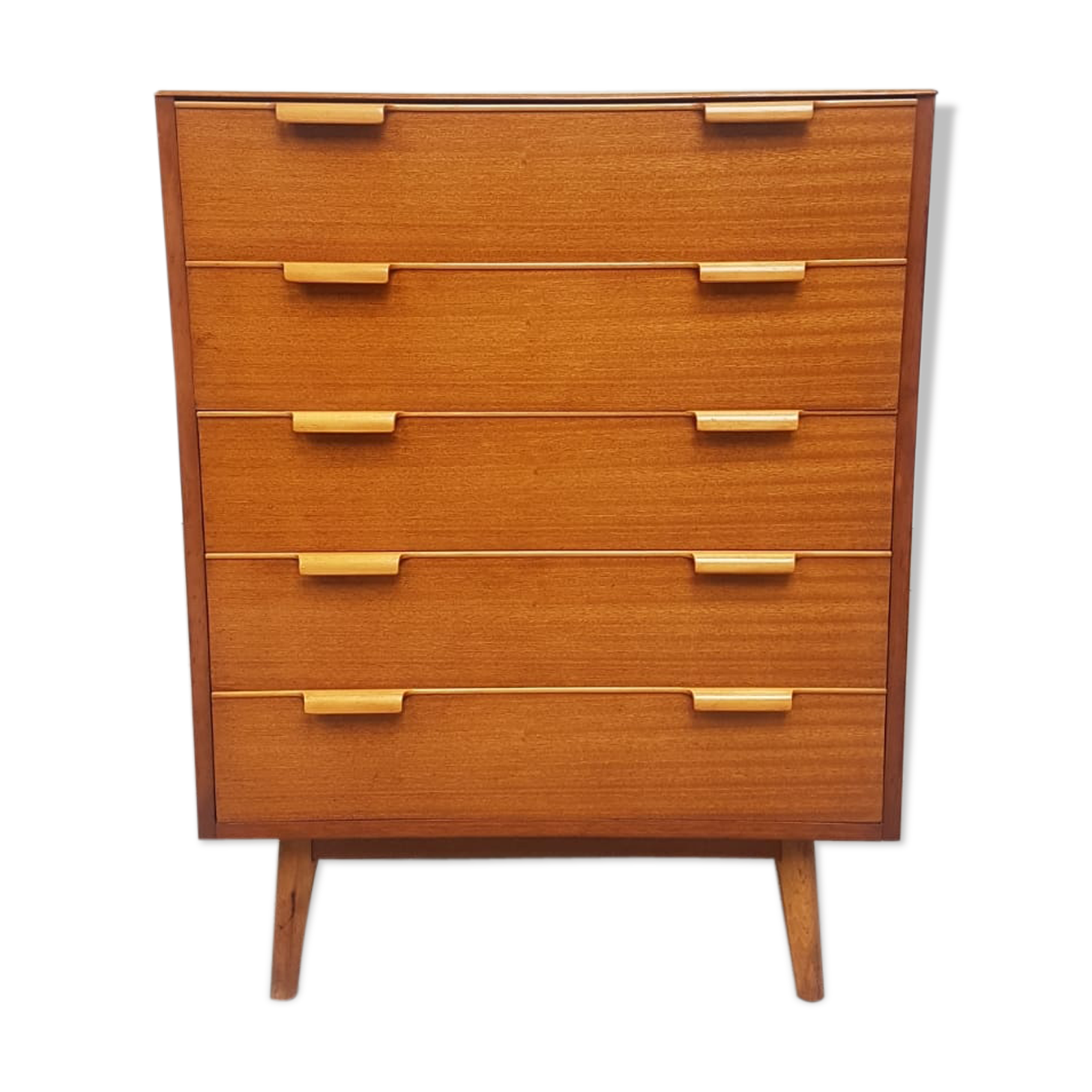 Walnut tallboy chest of drawers