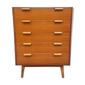 Walnut tallboy chest of drawers