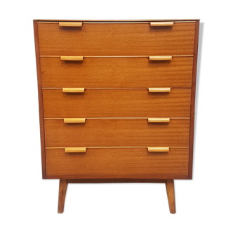 Walnut tallboy chest of drawers