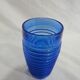 Lot de 6 verres vintage en verre bleu