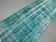 Distressed Turkish Narrow Runner 282x88 cm wool Vintage rug, Overdyed Blue