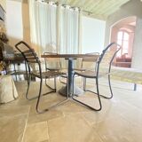 table en chêne et de 5 chaises en bois