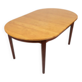 Table à manger scandinave extensible attribuée à Hans Ehrlin pour Tranås - années 80