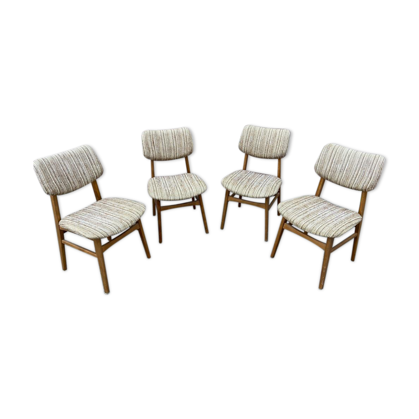 4 chaises scandinave 1970