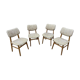 4 scandinavian chairs 1970