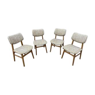 4 scandinavian chairs 1970