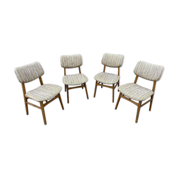 4 scandinavian chairs 1970