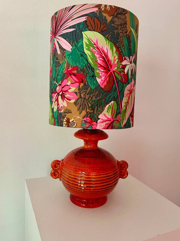 Lampe en céramique Ruscha de Goebel, restaurée