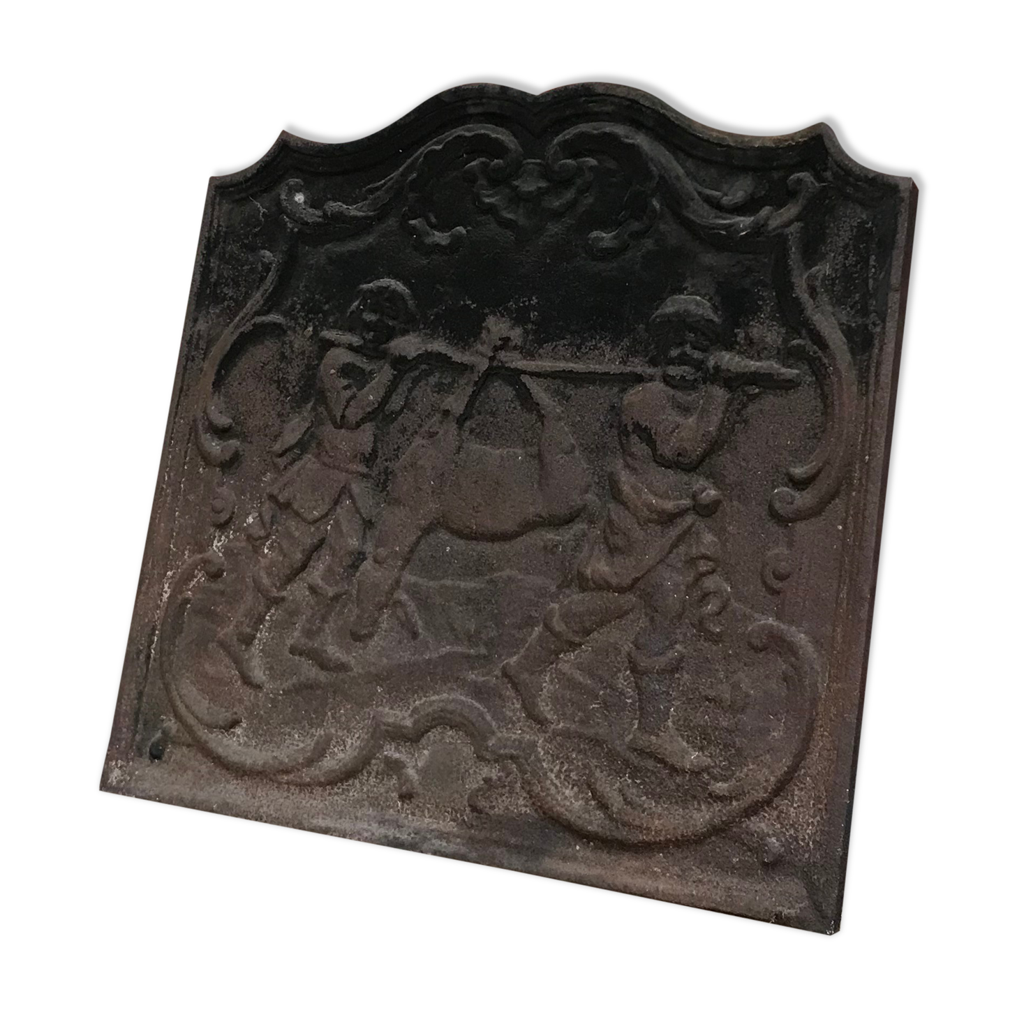 Cast iron chimney plate
