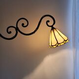 Tiffany glass paste floor lamp