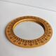 Vintage ceramic round mirror