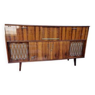 Vintage stereo bar cabinet