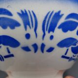 Bowl with earthenware parrots from Badonviller - circa 1940