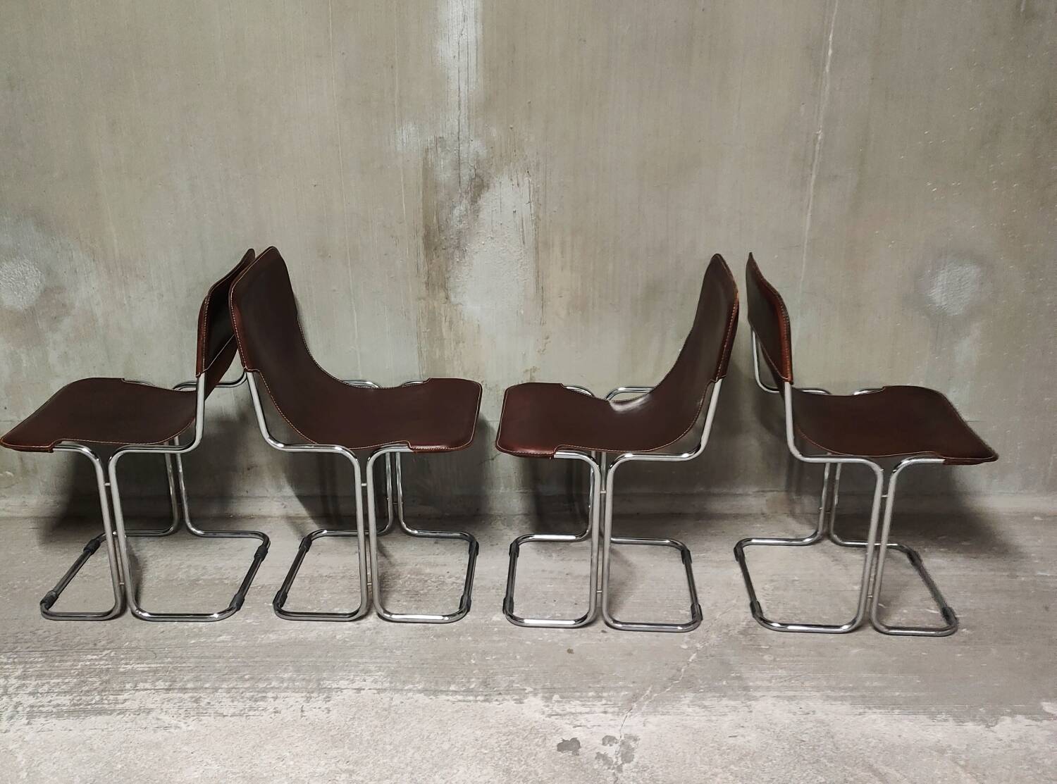 4 dining chairs model Calla by Antonio Ari Colombo for Arflex