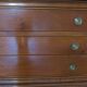 Fruit wood ogee chest of drawers - Louis Philippe style - 4 drawers - 1980s