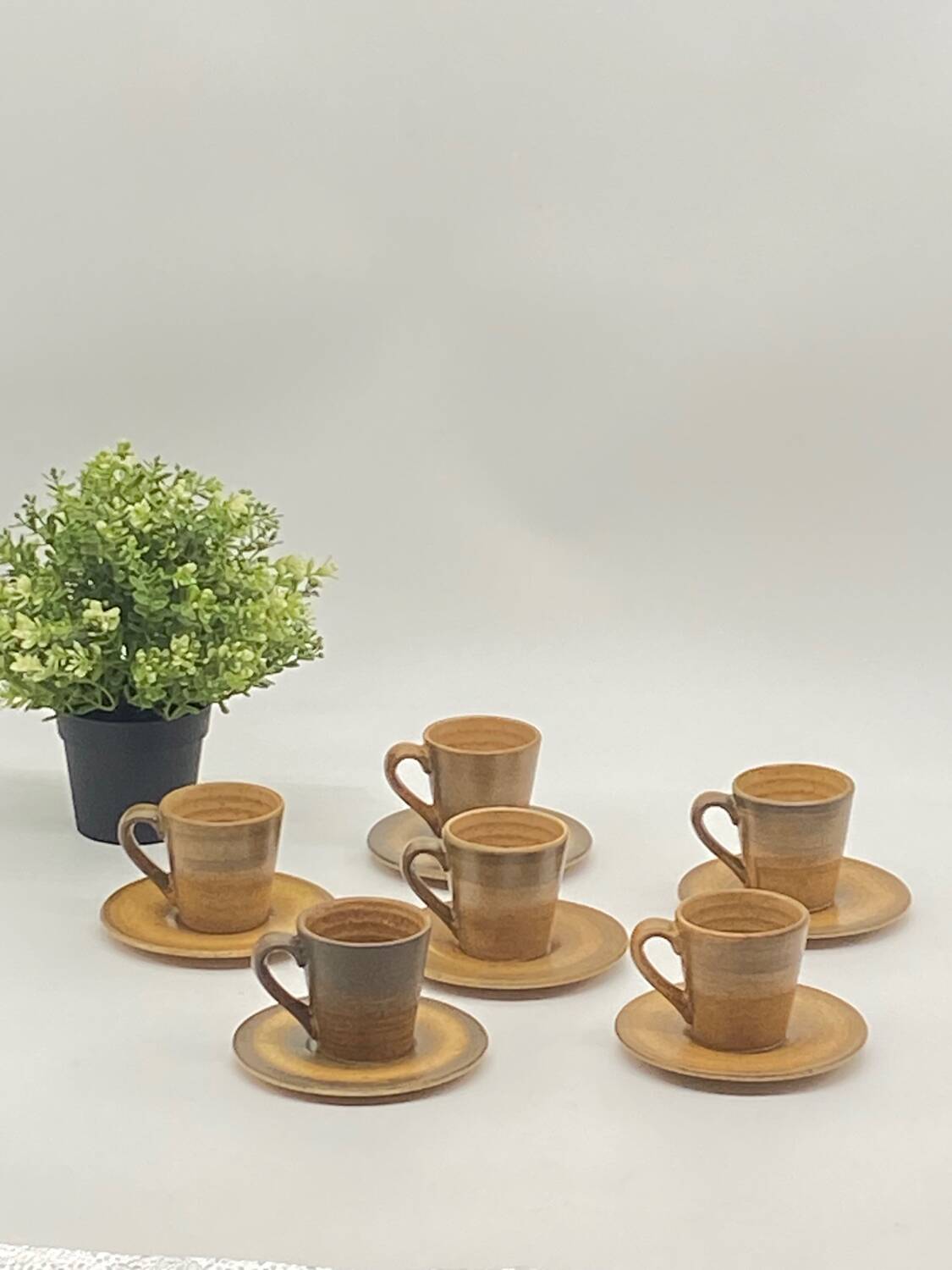 Stoneware coffee service, Longchamp France